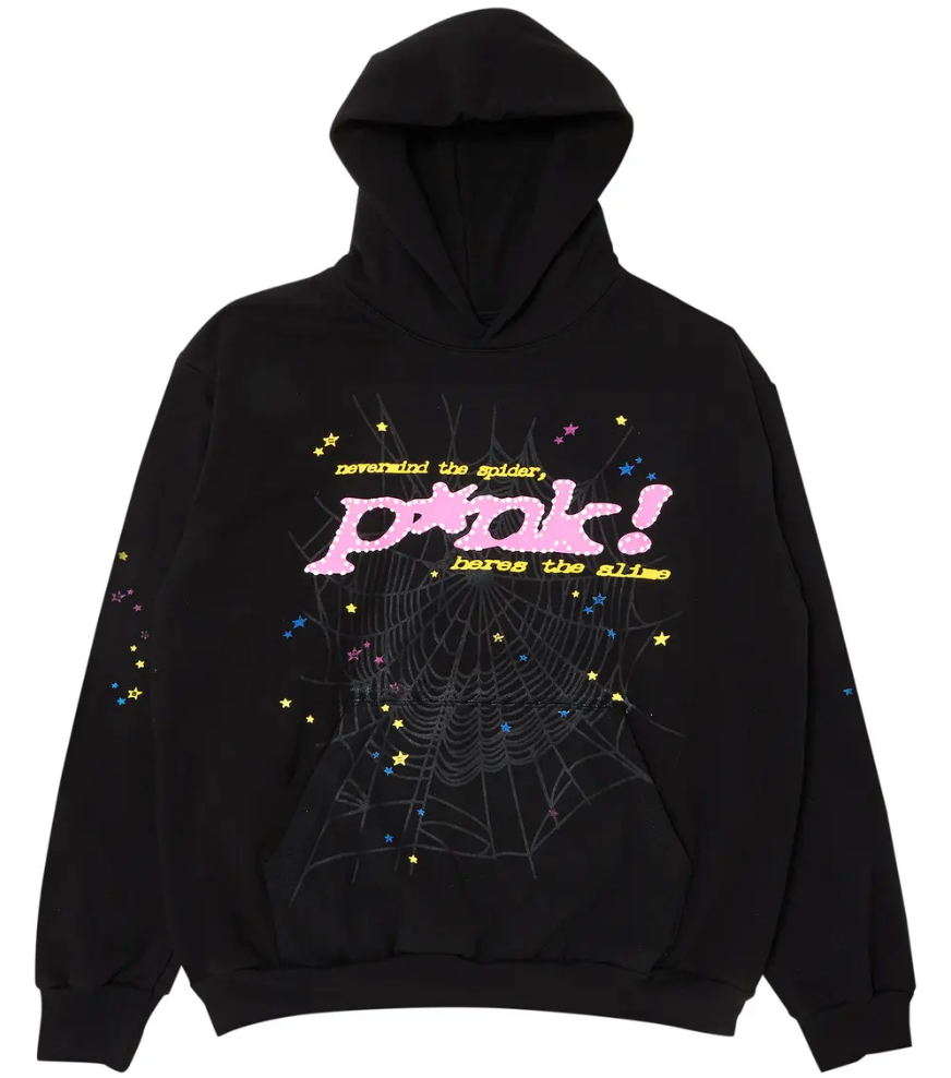 *Sp5der P*nk Hoodie 'Black'