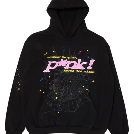 *Sp5der P*nk Hoodie 'Black'