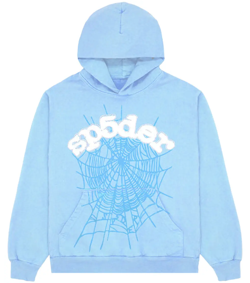 *Sp5der Web Hoodie 'Sky Blue'