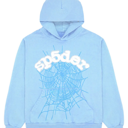 *Sp5der Web Hoodie 'Sky Blue'