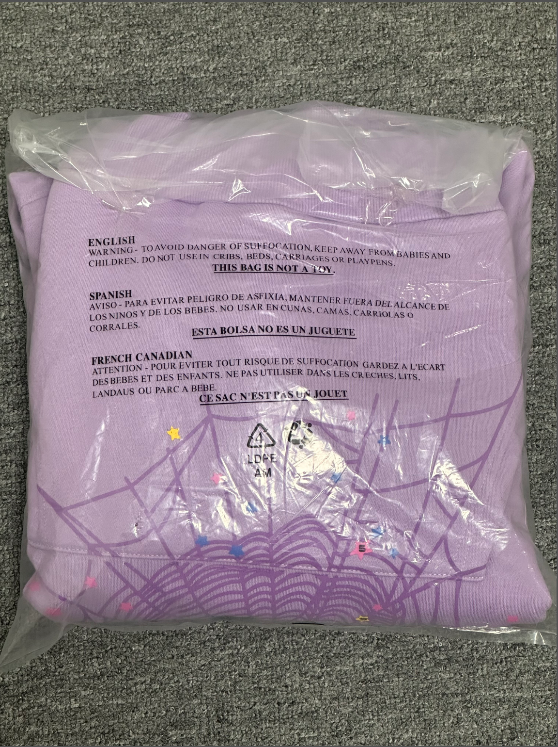 *Sp5der Açaí Hoodie 'Purple'