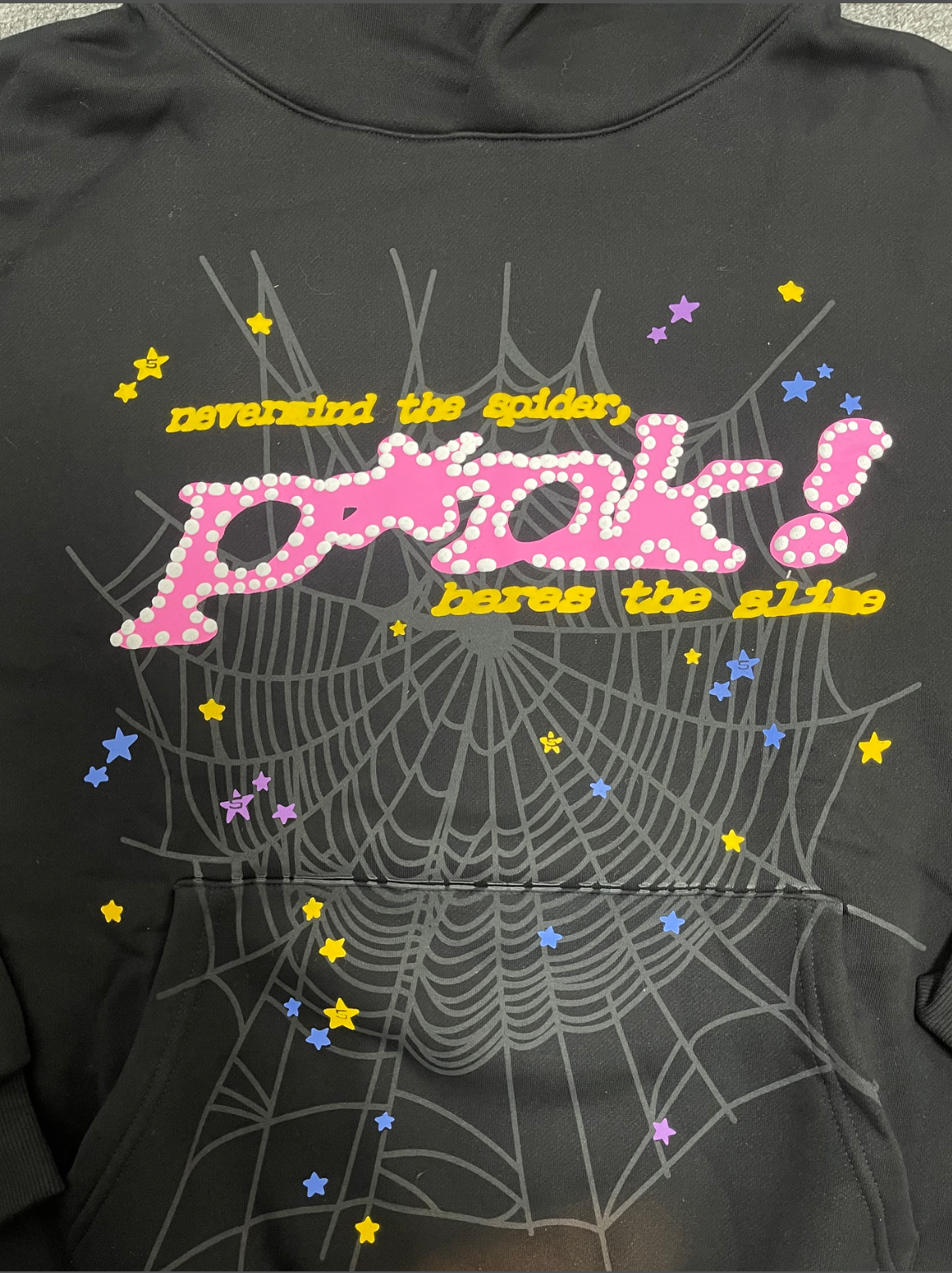 *Sp5der P*nk Hoodie 'Black'